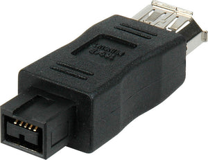 FireWire Adapter 9-Pin-Male to 6-Pin-Female