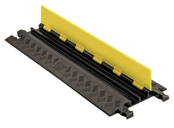 Guard Dog GD2X75-ST-Y/B Low Profile 2-Channel with Standard Ramps - 3 Ft - Yellow Lid/Black Base