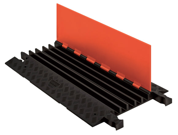 Checkers Guard Dog Low Profile 5-Channel with ADA Ramps - Orange Lid/Black Base