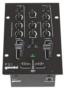 Gemini PS1 2 Channel 6.5 Inch Mixer