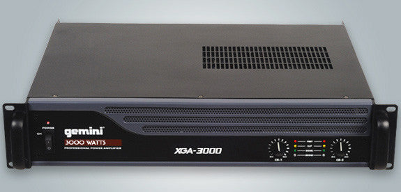 Gemini XGA-3000 3000 Watt Peak Professional Power Amplifier