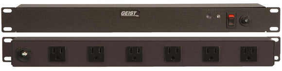 Geist Manufacturing BRT060-10 Rackmount 10 Outlet 15A Non-Suppressed AC Power DA