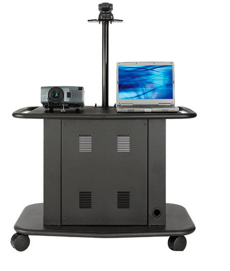 Avteq GM-200P 32inch Tall Cart with Adjustable Height Camera Platform