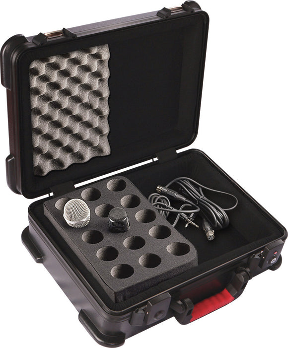 Gator GM-30-TSA ATA Molded Case w/ Drops for 30 Mics - TSA Latches