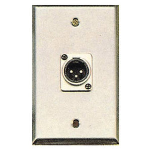 Contractor Series Wall Plate with 1 Male XLR