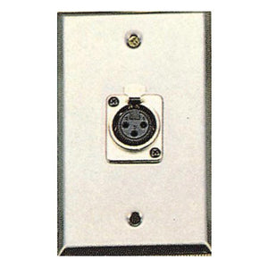 Contractor Series Wall Plate with 1 Female XLR