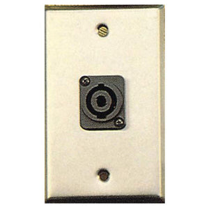 Contractor Series Wall Plate with 1 Speakon Connector