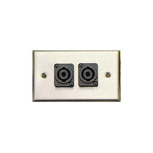 Contractor Series Wall Plate with 2 Speakon Connectors