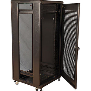 Gator GR-FS4B1823TBB 18U 23 Inch Deep Rack w/Steel Door - Knock Down