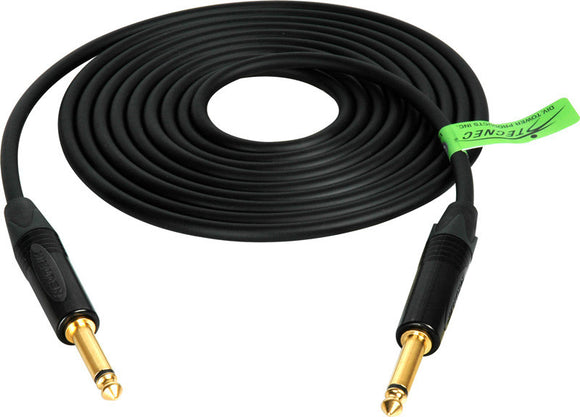 Canare GS-6 Instrument Cable with Neutrik X-B Series Black and Gold Connectors 25FT (Multiple Colors)