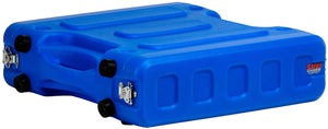 Gator G-PRO-2U-19-BL Blue Pro-Series Molded Mil-Grade PE Rack Case 2U 19 Inch Deep