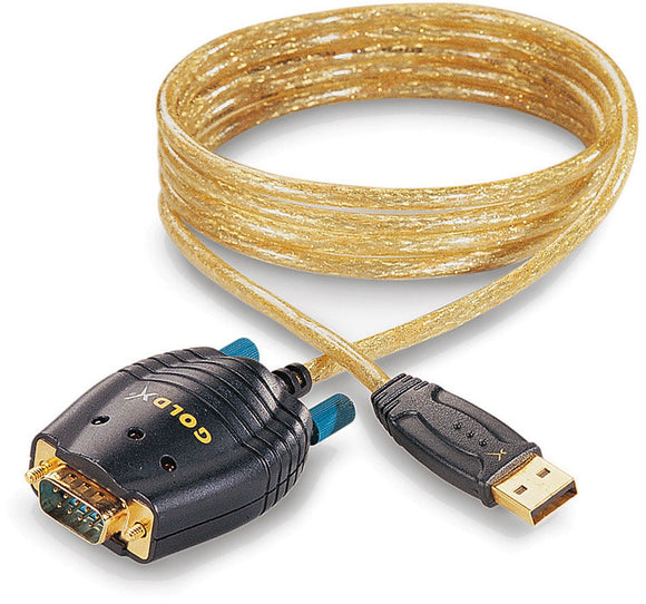 GoldX GXMU-1200 USB to DB 9 Serial Converter Cable 6FT