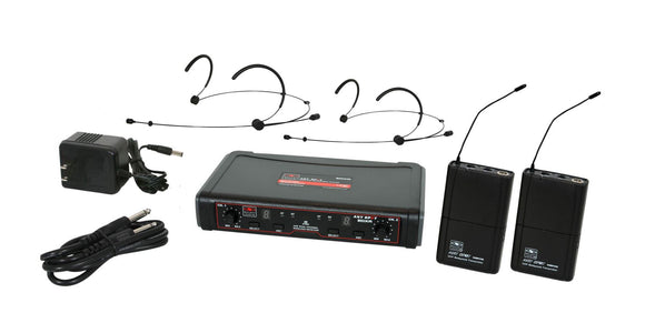 Galaxy Audio EDXR-38-Headset-D EDX Wireless Microphone System - Code D Freq. Range 584-607 MHz