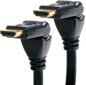 TecNec v1.4 Male to Male HDMI Cable with 180 Degree Swivel Ends 25FT