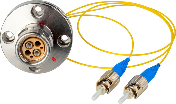 Camplex LEMO FXW to Dual ST Internal Fiber Optic Breakout Cable - 18 Inch