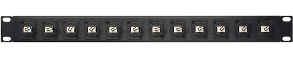 Camplex HF-LC12-DXSM 12-Port LC Duplex Singlemode Feed-Thru Panel