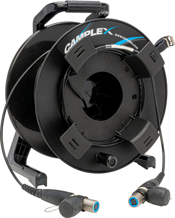 Camplex HF-TROC4S-250 opticalCON QUAD to opticalCON QUAD Single Mode Fiber Optic Tac Reel - 250 Foot