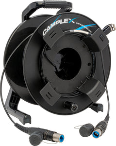 Camplex HF-TROCSMPT-0250 opticalCON DUO SMPTE 311M Single Mode Fiber Optic Tactical Cable on Reel - 250 Foot