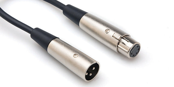 Hosa DMX-306 DMX512 Adaptor XLR3M to XLR5F 6 Inches