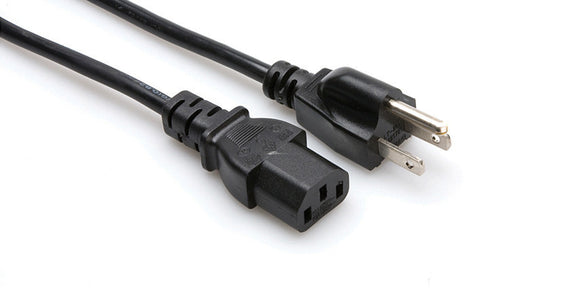 Hosa PWC-141.5 Power Cord IEC C13 - NEMA 5-15P 1.5FT