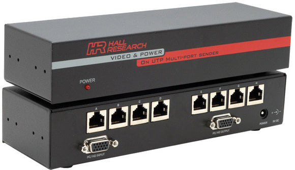 Hall Research Technologies UV8-S Video and Phantom Power over UTP Extender