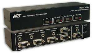 Hall Research VS-4A 4-Port VGA Switch with Audio and Serial Control