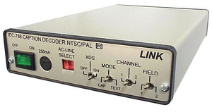 Link Electronics IEC-788/R Closed Caption Decoder - PAL/NTSC & S-Video (Remote)