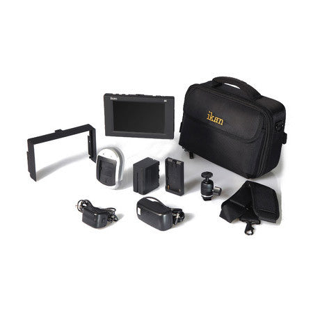 ikan D5-DK-C D5 Field Monitor Deluxe Kit for Canon DV 900 Battery