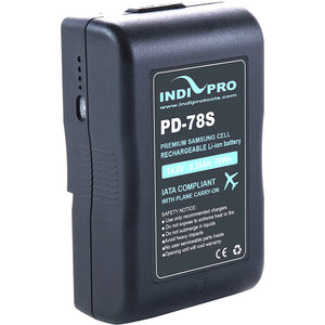 IndiPro Tools PD78S Compact 78Wh V-Mount Li-Ion Battery