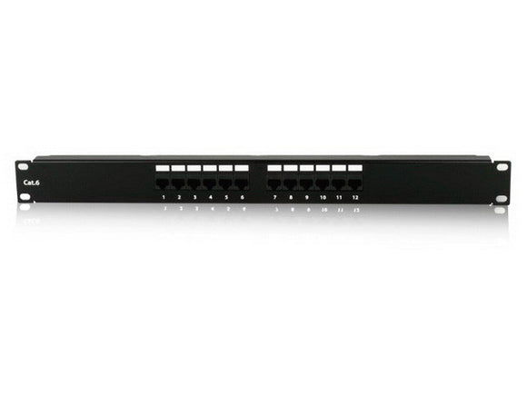 iStar WA-PP12-C6 12 Ports 1U Cat6 Patch Panel