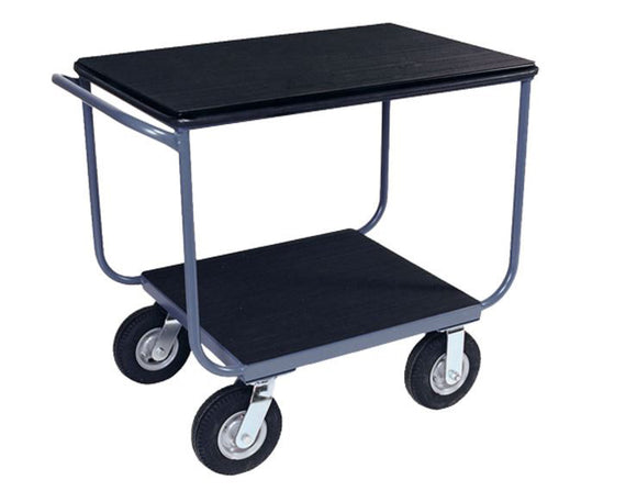 Jamco TB236-N8-PS 24x36 Instrument Cart with 2 Shelves and Power Strip