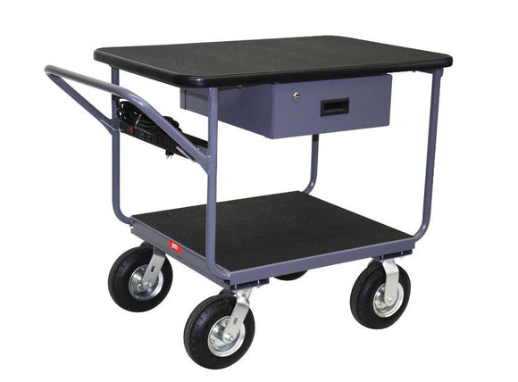 Jamco TW236-N8 24x36 High Tech Tubular Frame Instrument Work Center Cart with Drawer and Power Strip