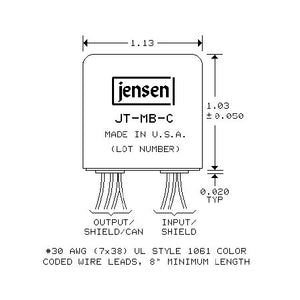 Jensen JT-MB-C Microphone Bridging Transformer