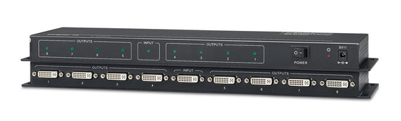 KanexPro DVSP8HD DVI 1x8 Splitter with Full HD 1080p & HDCP Management