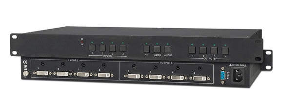 KanexPro MXDV44A Professional DVI Matrix Series with RS-232