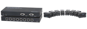 KanexPro VGAEXTX8 1x8 VGA with Audio Splitter / CAT5 Extender System (Trans & 8-Rec)