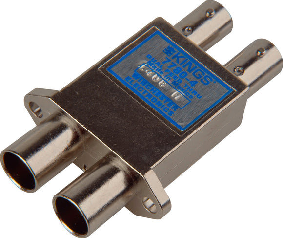 Kings 7780-6 Video Jacks-Dual Feed Through Threaded Flange