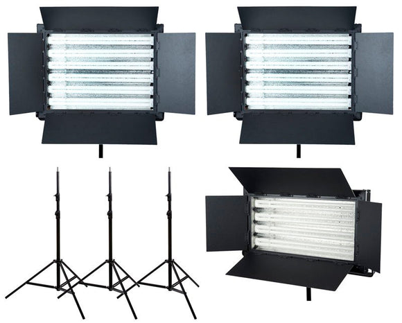 FloLight KIT-FL-330AWT3 3-Light Kit - 2 FL-330AWT 1 FL-220AWT 3 LSMD 8ft Stands