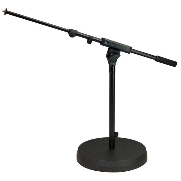 K&M 25960-500-55 Round-Base Mic Stand w/Telescopic Boom Arm