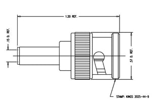 Kings 2025-44-9 75 Ohm BNC Plug