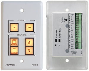 Kramer RC-62 6-Button Room Controller with Printed Group Labels