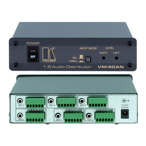 Kramer VM-50AN 1x5 Audio With Balanced and Unbalanced Outputs