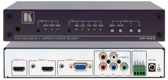 Kramer VP-435 Component Video & Stereo Audio to HDMI Scaler & Embedder