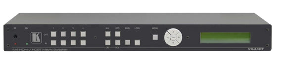 Kramer VS-44DT 4x4 4K60 4:2:0 HDMI/HDBaseT Extended-Reach PoE Matrix Switcher