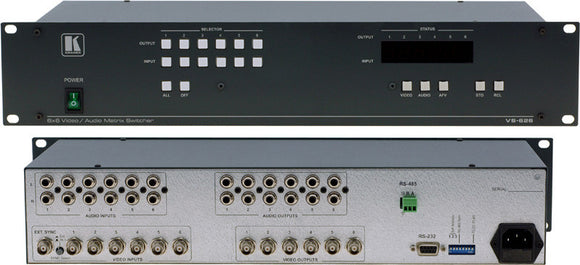 Kramer VS-626 6x6 Video and Stereo Audio Matrix Switcher