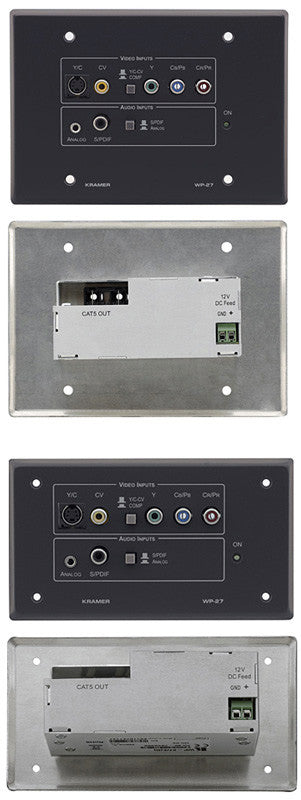 Kramer WP-27 Active Wall Plate Twisted Pair Transmitter (White)