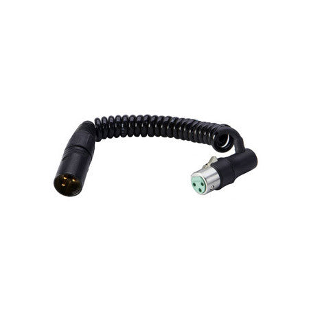 K-Tek K4NK Male XLR to Right Angle Female XLR Coiled Cable - 4 Inch