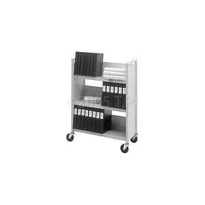 Bretford Slant 3-Shelf Booktruck 31W x 13D x 42H RAVEN