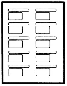 DVC Pro Labels for Medium Cassettes 100 Sheet Pack