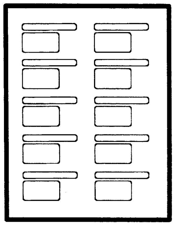 DVC Pro Labels for Medium Cassettes 100 Sheet Pack